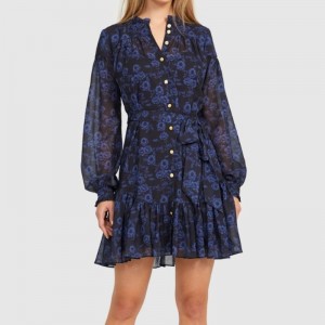 New long sleeve mini dress for women