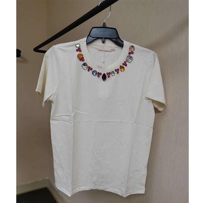 new tencel linen cotton blend high quality ladie's t-shirt